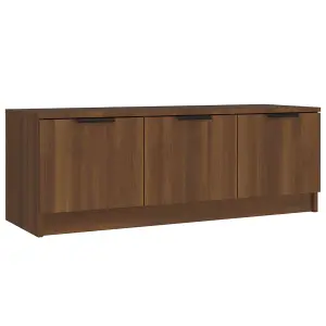 vidaXL TV Cabinet Brown Oak 102x35x36.5 cm Engineered Wood