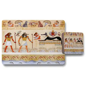 Egyptian Mythelogical Drawings (Placemat & Coaster Set) / Default Title