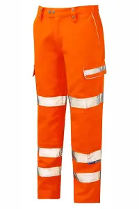 PULSAR High Visibility Rail Spec Combat Trousers - Orange - 34 Tall Leg