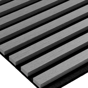 Wall Panel Wood Slat Grey Oak Decorative Wooden Wall Panelling 3D Slatted Acoustic Sound Absorbing Ceiling or Wall Slats 200 x 60