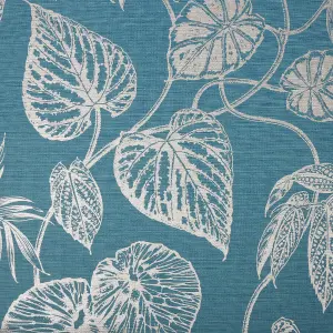 Boutique Betel Teal Metallic effect Textured Wallpaper Sample