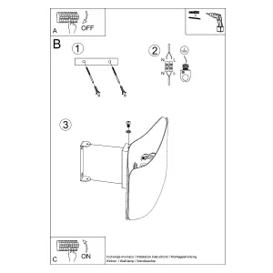 Tila Steel Black 2 Light Classic Wall Light