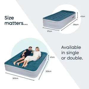 SLUMBERPLUS SELF INFLATING DOUBLE AIR BED