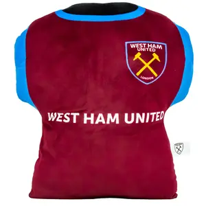 West Ham United FC Shirt Cushion Claret/Sky Blue (39cm x 37cm x 12cm)