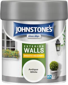 Johnstone's Masonry Paint Antique White - 225ml