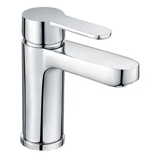 RAK Morning Polished Chrome Modern Basin Sink Mixer Tap Solid Brass