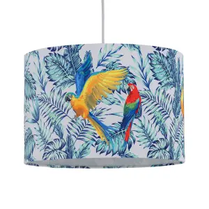 First Choice Lighting Parrot Velvet Parrot Design 30cm Pendant or Table Lamp Shade