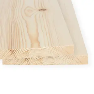 7x1 Inch Spruce Planed Timber  (L)1800mm (W)169 (H)21mm Pack of 2