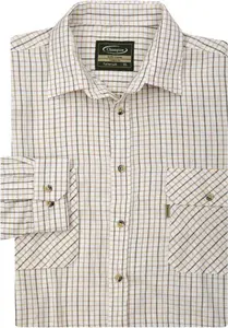 Champion 100% Cotton Tattersall Check Shirt, Green / Large