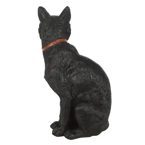 Something Different Sitting Black Cat Figurine Black (One Size)