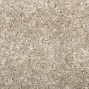 Rug ISTAN High Pile Shiny Look Beige 100x200 cm