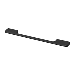 DecorAndDecor - SEMMA Matt Black Slimline Kitchen Cabinet Drawer Cupboard Pull Door Handles - 224-256mm - Pair