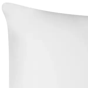 Set of 2 Pillows TRIGLAV Low 80 x 80 cm White