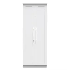 Ripon 2 Door Wardrobe in White Ash (Ready Assembled)