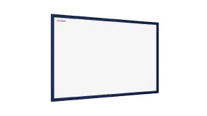 ALLboards Whiteboard dry erase magnetic surface wooden dark blue navy frame 60x40 cm