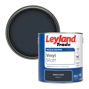 Leyland Trade Vinyl Matt Walls & Ceilings Emulsion Paint Witch's Cloak (PPG1013-7) 2.5L