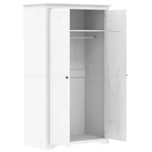 Wardrobe BODO White 101x52x176.5 cm Solid Wood Pine