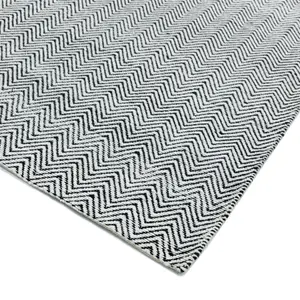 Black/White Classic Abstract Modern Handmade Easy to Clean Rug For Dining Room Bedroom LivingRoom-100cm X 150cm