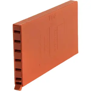 HomeSmart Terracotta Brick Weep Vents, Pack of 10 - 100mm x 64mm x 10mm, Ideal for Wall Ventilation