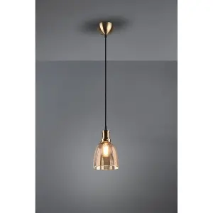 Luminosa Vita Modern Dome Pendant Ceiling Light Old brass - UK Stock