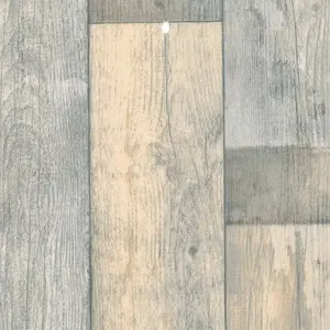 Neutral Modern Wood Effect Anti-Slip Vinyl Flooring For Kitchen, Bathroom, 2.5mm Thick Vinyl Sheet-5m(16'4") X 4m(13'1")-20m²