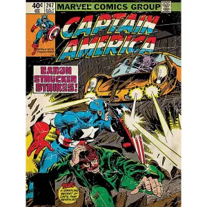 Captain America Baron Strucker Strikes Canvas Print Multicoloured (80cm x 60cm)