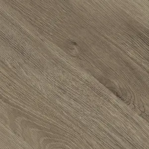 GoodHome Leyton Grey Herringbone Oak effect Laminate flooring Sample