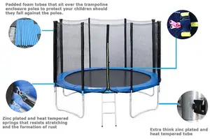 MCC Direct 12ft Kids Trampoline with safety enclosure