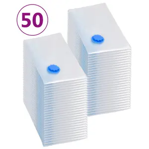 Plastic / Acrylic Vacuum Storage Bags (Set of 50) 80cm H x 60cm W