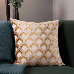 Paoletti Ledbury Velvet Jacquard Polyester Filled Cushion