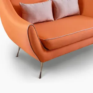 Emelda Grace Rita Large Sofa - Orange