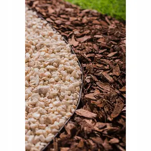 10m x 60mm high lengths of flexible edging for lawns,grass drives,paths and flower borders, in FOREST BROWN ,ideal for curves