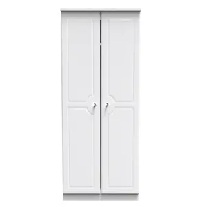 Stratford 2 Door Wardrobe in White Ash (Ready Assembled)