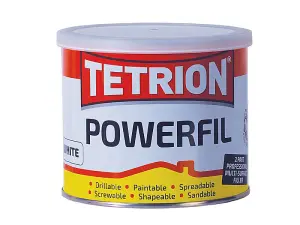 Tetrion Powerfil 2K 2 Part Body Filler Lightweight Tough Smooth White 600g