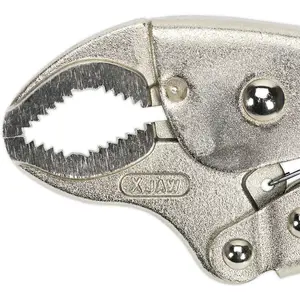 220mm Quick Release Locking Pliers with 45mm Jaw Capacity and Hardened Teeth for Maximum Grip