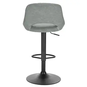 Height-adjustable Simonsen bar stool (Set of 2) Grey