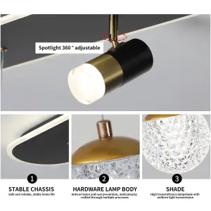 Garwarm Dimmable LED Pendant Light with Remote Control