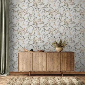 Galerie Flora Cream Summer Bouquet Wallpaper