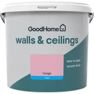 GoodHome Walls & ceilings Hyogo Matt Emulsion paint, 5L