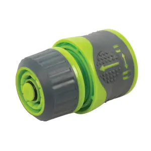 1/2" Inch Soft Grip Water Stop Hose Quick Connector Plug Hose Pipe Stopper