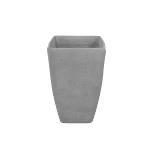 Set of 2 Flower Pot Stone Grey 74 x 32 x 45 cm BARIS