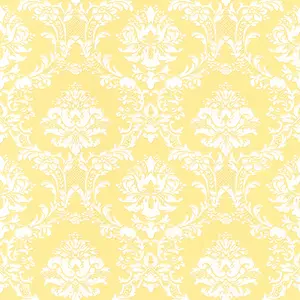 Galerie Stripes And Damask 2 Yellow Gold Damask Document Smooth Wallpaper