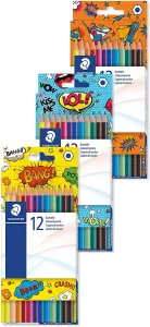 Staedtler 175 COC12 Hexagonal Colouring Pencils (Pack of 12) YELLOW