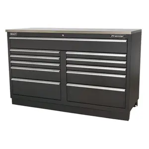 Sealey Modular Floor Cabinet 11 Drawer 1550mm Heavy-Duty APMS04