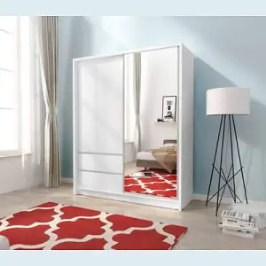 Sara Sliding Door Corner Wardrobe Stylish & Space-Saving Storage Solution