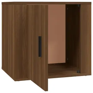 Berkfield Bedside Cabinets 2 pcs Brown Oak 50x39x47 cm