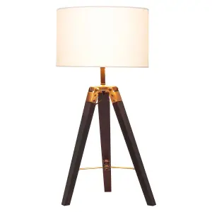 Interiors by Premier Malvern Tripod Table Lamp with Black Base