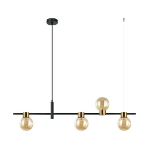 Luminosa Bletter Modern 4 Light Bar Pendant Ceiling Light, G9