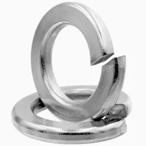 Spring Lock Washers M12 (12mm) Pack of: 25 Steel Zinc Plated Square Section Washer DIN 127