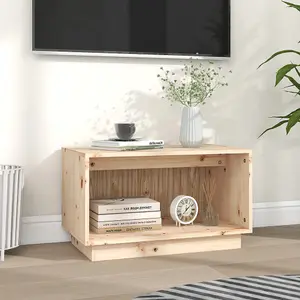 Berkfield TV Cabinet 60x35x35 cm Solid Wood Pine